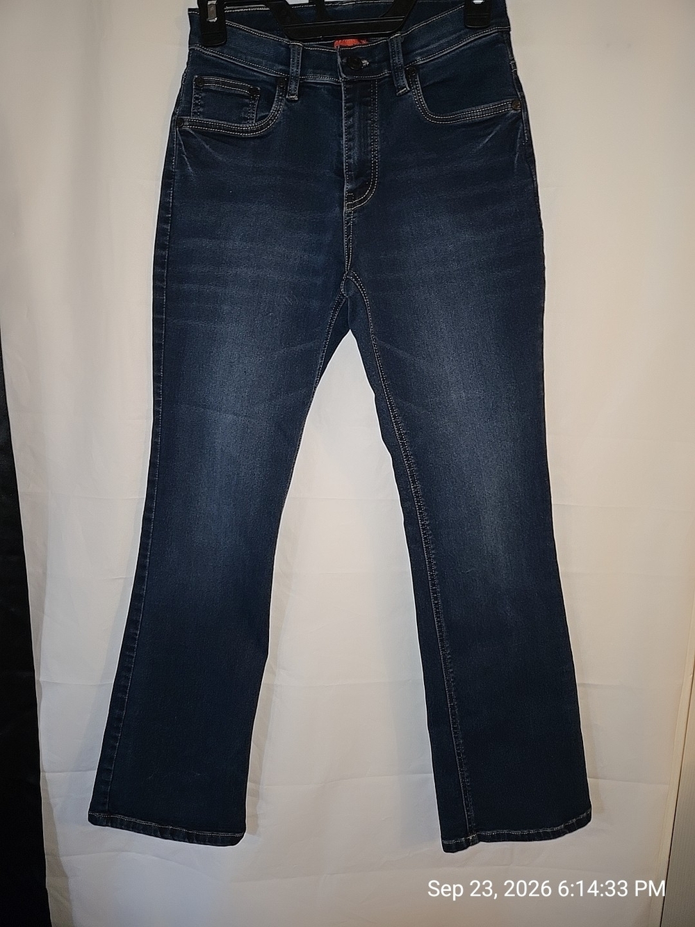 AMO Dark Blue Flare Jeans - Classic Indigo